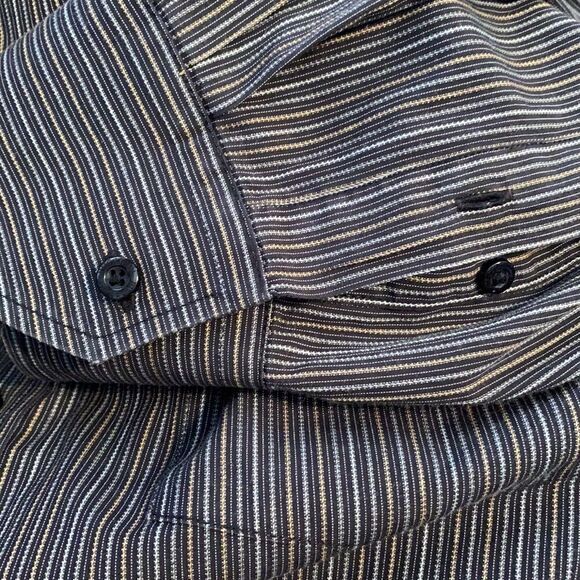 BUGATCHI UOMO Men’s Striped 1 Pocket Shirt XXL - Picture 8 of 9
